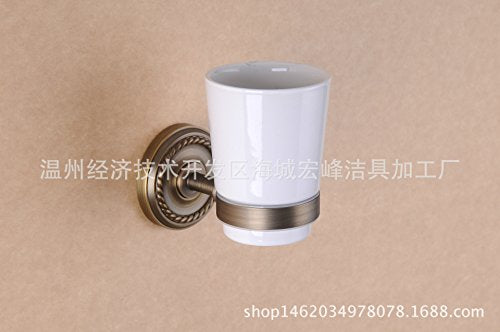 MBYW Portasciugamani Alto carico Portasciugamani da Bagno Ciondolo Serie Antico Ciondolo portasciugamani Europeo portasciugamani in Rame Una Generazione, Torsione Antica Tazza Singola