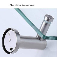 DNSJB Mensola in Vetro per Bagno, Mensola in Vetro monostrato a Parete per Bagno con Recinzione Protettiva in Acciaio Inox 304, 20"× 3,9" × 4,7"