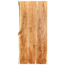 FAMIROSA Piano per Lavabo Bagno in Massello di Acacia 120x55x3,8 cm