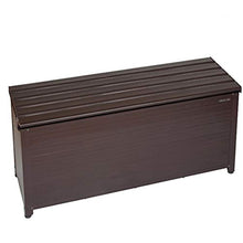 Baule da Esterno Armadio Giardino Panca Box Beach all'aperto con serratura, Contenitori per la conservazione della protezione solare antipioggia, Ultra Pro Brown Large Contenitore di stoccaggio, 90 ×