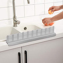 Camidy Lavello Cucina Anti-Splash Guard Piatti Lavare Le Verdure Prevenire Schizzi d'Acqua (Grigio)