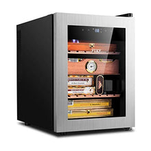 WRJY Umidificatori Armadietto per sigari Piccolo Armadio per sigari per Uso Domestico Armadio per sigari elettronici in Legno di Cedro Armadio idratante per 300 sigari (Colore: Grigio,