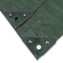 Tela cerata Noor PP / PE, verde, 3,00 x 3,00 m