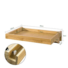 SoBuy Vassoio da letto Mensole per Camerette Comodino Piccolo Portaoggetti sul Comodino Legno NKD01-N