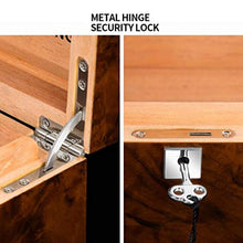 Accessori e umidificatori per sigari Cigar Cabinet Soggiorno Piano di Vernice Idratante Sicurezza Nazionale Legno di Cedro Cigar Cigar Box di Stoccaggio Configura Blocco di Sicurezza
