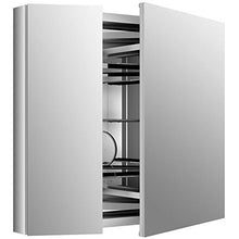 KOHLER K-99009-NA Verdera - Armadietto per medicinali in alluminio con specchio d'ingrandimento regolabile e porta a chiusura lenta
