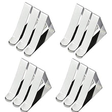 Titolare 12pcs in Acciaio Inox Triangolare Tovaglia Table Cover Morsetti Clip Regolabili per La Festa di Picnic