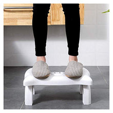 CHENJIAO Servizi Igienici Sgabello Pieghevole, Multifunzionale Squatting Sgabello con Aromaterapia, Creativo Antiscivolo Toilet Seat Sgabello Sgabello Squatting (Color : White)