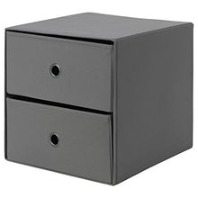 ZigZag Trading Ltd IKEA FLARRA - Cassettiera con 2 cassetti Grigio scuro