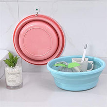 Fangfang Strumenti Portatile Pieghevole Benna Pieghevole Bacino turistico Camping Lavabo Auto Pieghevole Lavabo della Famiglia Benna Pulizia (Color : Pink Small)