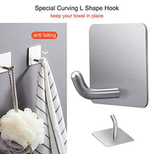 Adesivo Ganci Portasciugamani, Acciaio Inox Cappotto Gancio impermeabile Appendiabiti ganci a Parete Porta Accappatoio Asciugamano per Cucina Bagno Senza Forare drei Metern autoadesivo