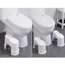 LACKINGONE 2 Sgabelli per WC, sgabello fisiologico, ergonomico, per WC, scaletta per WC, antiscivolo, multifunzione