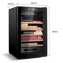WRJY Humidor Armadio per sigari Mini Armadio idratante per Uso Domestico Armadio elettronico a Temperatura costante Armadio per sigari in Legno di Cedro Scaffale Piatto Completo (Colore