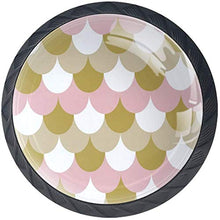 Scala a forma di sirena di pesce caffè in oro bianco rosa Pomelli per Porta Set di 4 Pomelli per Mobili Manopole per Cassetti Cucina Armadio Vetro