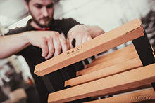 RAXI Portabottiglie da Vino Classic W110 in Legno di faggio e Acciaio – Idea da Regalo