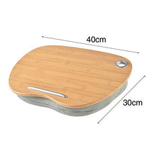 WERTAZ - Cuscino per laptop da letto, imbottito con cuscino, supporto portatile per tablet, per letto, divano, per laptop fino a 14 pollici