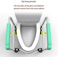 LIZHIQIANG Telaio per Il Bagno Struttura del corrimano WC, Scaffale del bracciolo Altezza Regolabile Easy da installare per la Maggior Parte dei sedili da Bagno
