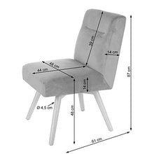 Mendler Set 6X sedie poltroncine Sala Pranzo Soggiorno HWC-F38 Design retrò Legno Velluto Nero