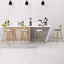Yxsd Bar sgabello da cucina presiede i piedini in metallo Caffè Ristorante con schienale di design for la colazione e casa sedia semplice moderna Ferro da pranzo gamba Oro vento Adatto for Interno Sed