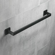 Beelee 40cm montaggio a parete Porta asciugamani, SUS304 Acciaio inossidabile, moderno Appendi Asciugamani per bagno, pittura nera, BA19901B40