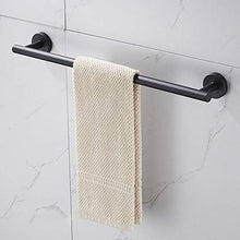 Porta asciugamani da bagno per uso domestico Appendiabiti da parete nero Accessorio per mensola Porta asciugamani da 21 pollici Accessori da bagno a parete Portaoggetti in acciaio inossidabile