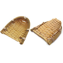 EXCEART 1:12 Mini Cesto di bambù Fai da Te in Miniatura Accessori Casa delle Bambole Polvere-Pan Ornamento Gioco Casa Giocattolo per Ragazze Bambini Bambini