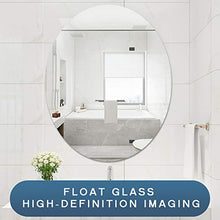 WWWRL Specchio Ovale Senza Cornice Specchio da Bagno, Specchio Cosmetico da Parete per Bagno, Vanità, Soggiorno, Specchio in Vetro A Parete 40x60cm, 60x80cm, 50x70cm