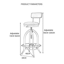 ZEH Sedia da Pranzo, Cuscini a Braccio, seggiolone, seggiolone, Sgabello Sgabello da Bar Girevole con Schienale - Altezza Regolabile - Sedile Morbido - Metallo Base for Ufficio - per FACAI