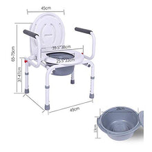 JTKDL Sedia A Rotelle Comoda Donne Incinte Anziane Toilette Sedile WC Toilette Mobile Sollevamento Sedia Comoda
