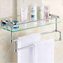 Semplicità Elegante Scaffale a Muro Scaffale Galleggiante Scaffali da Bagno in Legno Scaffale Rettangolo Vetro Temperato Scaffale Cosmetico Appendiabiti Guardrail Salva Spazio - 3 Dimensioni, HJJ,