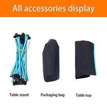 FACAZ Sedia Pieghevole Leggera e Resistente Tavolo da Picnic Pieghevole Portatile Leggero con portabicchieri, Arrotolabile con Borsa per Il Trasporto, Piano del Tavolo in Tessuto Oxford