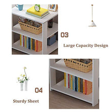 RPLW Robusto Comodini da Notte 3-Livello per Soggiorno Camera,Moderno Comodino Assemblaggio Facile,Versatile Divano Comodino da Letto Tavolo Lampada C4 50x50x60cm(20x20x24in)