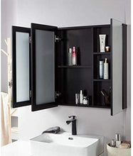CDFCB Combinazione di armadietti da Bagno Combinazione di armadietti per lavabo semplici con specchietti da Bagno (Colore: Nero Dimensioni: 50x60x48cm)
