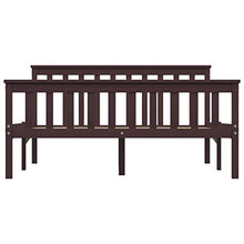 SKM Giroletto con 4 Cassetti Marrone Scuro Legno di Pino 140x200 cm (44.7kg)