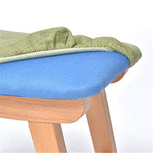 Sgabello Resistente per Soggiorno Semplici mobili for la casa in stile nordico Sgabelli in legno con rivestimento sfoderabile e lavabile in legno Sgabelli bassi Sgabello rotondo Pouf for sedie Sgabell