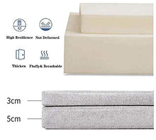 Waigg Kii - Cuscino per panca a 2 3 posti, 3/5 cm, per interni ed esterni, 100/120 cm, lunghezza per panca da pranzo (blu scuro, 80 x 40 x 5 cm)