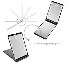 Specchio per il Trucco Portatile a LED Illuminato Pieghevole Rotondo Rotondo di ingrandimento d'Ingrandimento Anello di Bellezza Anello di Bellezza Photo Fill Light Piccolo Trucco specchi