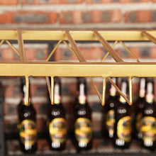YWYW Portabicchieri Dorato Portabottiglie da Appendere in Ferro battuto Europeo Portabicchieri da Vino Creativo da Bar Ristorante (Dimensioni: 80 * 35 cm)