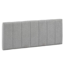 marcKonfort Testiera Rivestita in Tela Creta 160x60 cm Color Grigio, Imbottita con Spuma, rifinita con Effetto capitonné, 8 cm di Spessore, Include Hardware per Il Fissaggio alla Parete