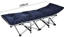 Lettino prendisole Sedie da giardino Letto pieghevole singolo, pausa pranzo Letto reclinabile Semplice letto da campeggio di accompagnamento Letto pieghevole da ufficio rinforzato (colore, rosso), bl