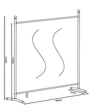 QUICK STAR Paravento da Giardino 180 x 178 cm Divisorio in Tessuto Balcone Protezione della Privacy Grigio