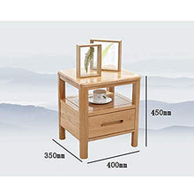 Comodino in legno massello comodino e comodino, forte e durevole, adatto per camera da letto, soggiorno, ecc.