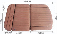Lettino da viaggio Lettino da viaggio Sedile posteriore Air letto portatile viaggio gonfiabile letto aria della base auto gonfiabile letto su due lati che si affolla Materasso con built-in cuscino 5-2
