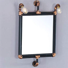 WZH Specchi da Bagno Specchio da Bagno sospeso Specchio Decorativo Supporto Specchio | Specchio da Parete e Specchio da Barba per Il Trucco | Cornice Metallica