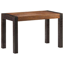 Festnight Tavolo da Pranzo in Legno Massello di Mango Grezzo,Tavolino da caffè Design Rustico Industriale,Tavolino per Divano,Tavolino da Giardino,120x60x76 cm