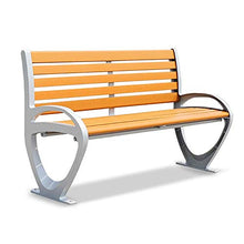 GaoF Panchine per Il Tempo Libero da terrazza, mobili da Giardino, panchine da Parco in Legno massello in ghisa con braccioli Schienale, Resistente alle intemperie e può ospitare 2-3 Persone