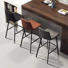 ZINIUKEJI Sgabelli da Bar con poggiapiedi e Gambe in Metallo, sgabelli Alti Cucina Moderna, Bar, Balcone, Ecopelle