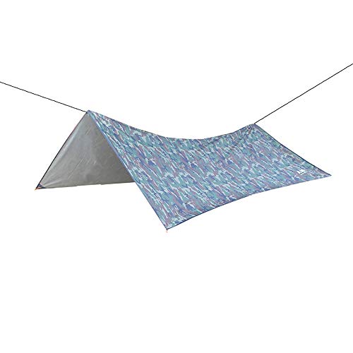 Tyueliang-Home Telo da Campeggio Amaca Pioggia Fly Tenda Tarp incatramata, Portatile Leggero Impermeabile Shelter Tenda Antivento Anti-UV Camping Tarp Campeggio del baldacchino