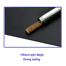 YYYUR Acciaio Inossidabile Cigar Tube, Portatile Domanda su Piccolo Sigaro Idratante di Sicurezza, 1 Sigaro, (Un Insieme di Tre)