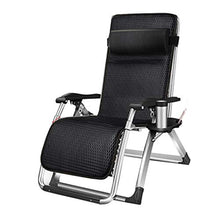 Sywlwxkq Sedia Relax da Ufficio con Balcone Sedie da Giardino reclinabili in Metallo Resistente con portabicchieri | Sedia Portatile Pieghevole Oversize per Adulti | Sedie a Sdraio da Ester